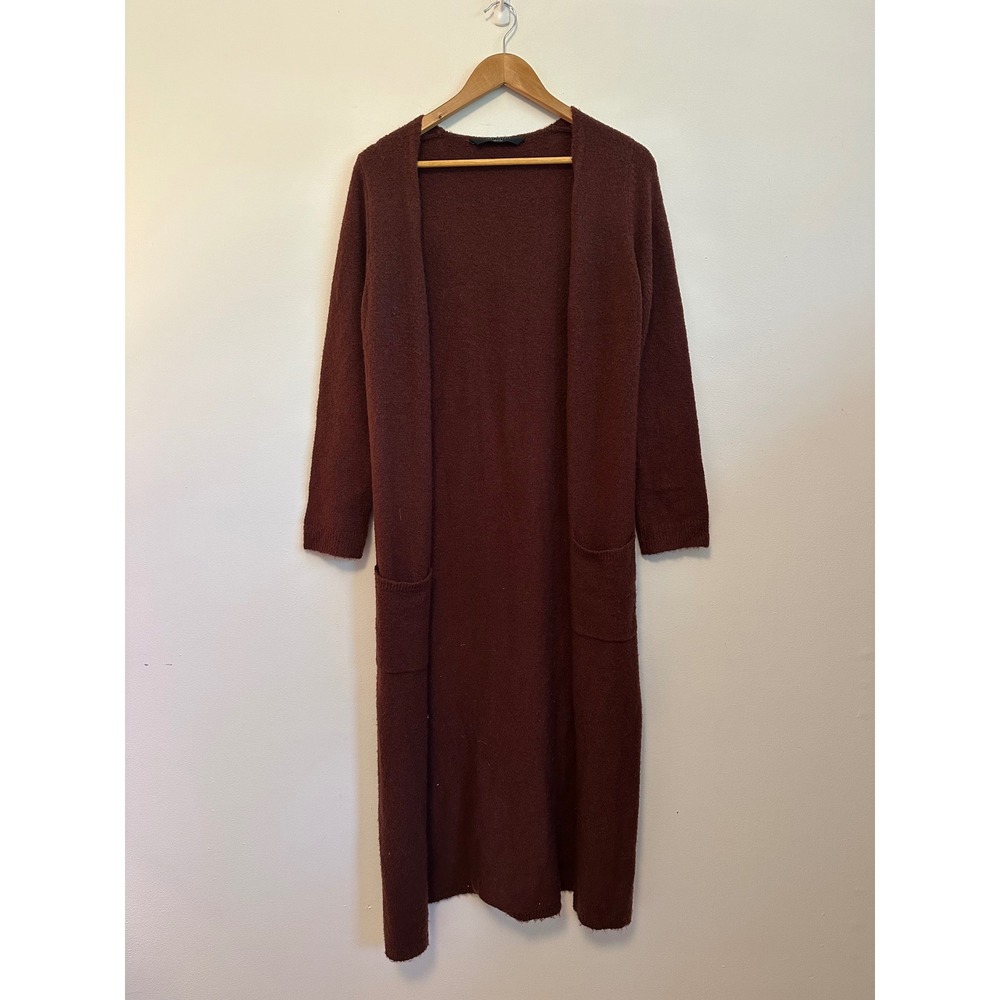 Knot Sisters Burgundy Longline Duster Cardigan Sweater | Size XS